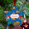 Boats & Palm Trees Metal Star Ornament - Lifestyle
