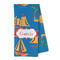 Boats & Palm Trees Kitchen Towel - Microfiber (Personalized)