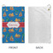 Boats & Palm Trees Microfiber Golf Towels - Small - APPROVAL