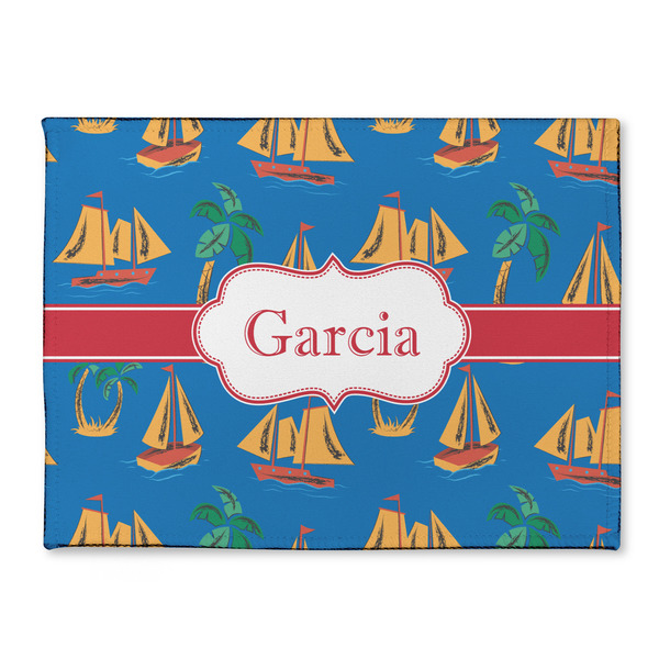 Custom Boats & Palm Trees Microfiber Screen Cleaner (Personalized)