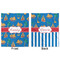 Boats & Palm Trees Minky Blanket - 50"x60" - Double Sided - Front & Back
