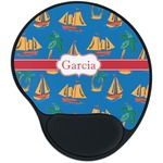 Boats & Palm Trees Mouse Pad with Wrist Support