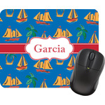 Boats & Palm Trees Rectangular Mouse Pad (Personalized)