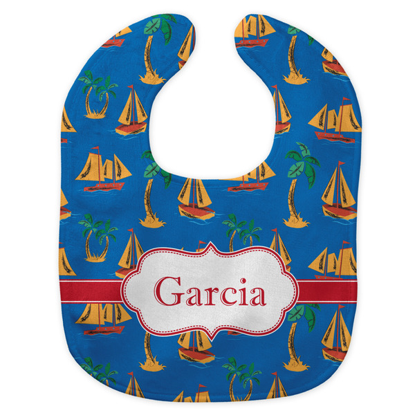 Boats & Palm Trees New Bib Flat Approval