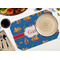 Boats & Palm Trees Octagon Placemat - Single front (LIFESTYLE) Flatlay