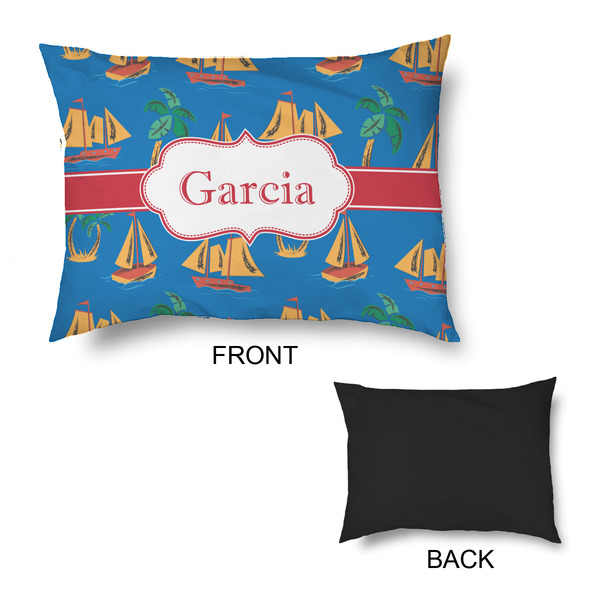 Boats & Palm Trees Outdoor Dog Beds - Medium - APPROVAL