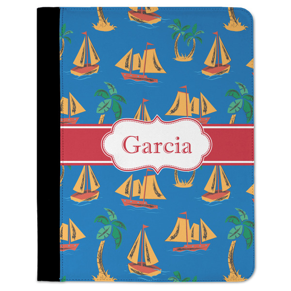 Custom Boats & Palm Trees Padfolio Clipboard (Personalized)