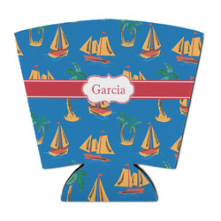 Boats & Palm Trees Party Cup Sleeve - with Bottom (Personalized)