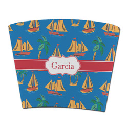 Boats & Palm Trees Party Cup Sleeve - without bottom (Personalized)