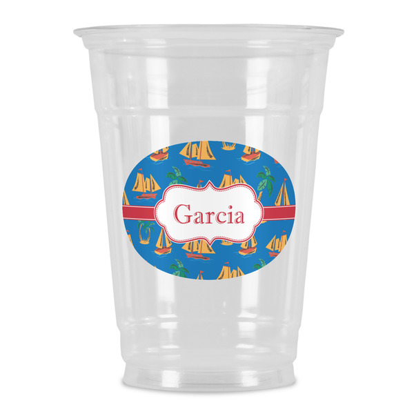 Custom Boats & Palm Trees Party Cups - 16oz (Personalized)