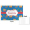 Boats & Palm Trees Disposable Paper Placemat - Front & Back