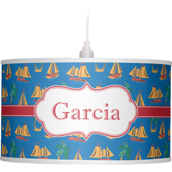 Boats & Palm Trees Pendant Lamp Shade
