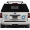 Boats & Palm Trees Personalized Car Magnets on Ford Explorer