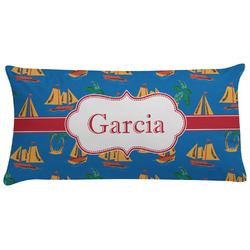 Boats & Palm Trees Pillow Case (Personalized)
