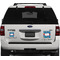 Boats & Palm Trees Personalized Square Car Magnets on Ford Explorer