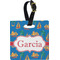 Boats & Palm Trees Personalized Square Luggage Tag