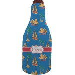 Boats & Palm Trees Wine Sleeve (Personalized)
