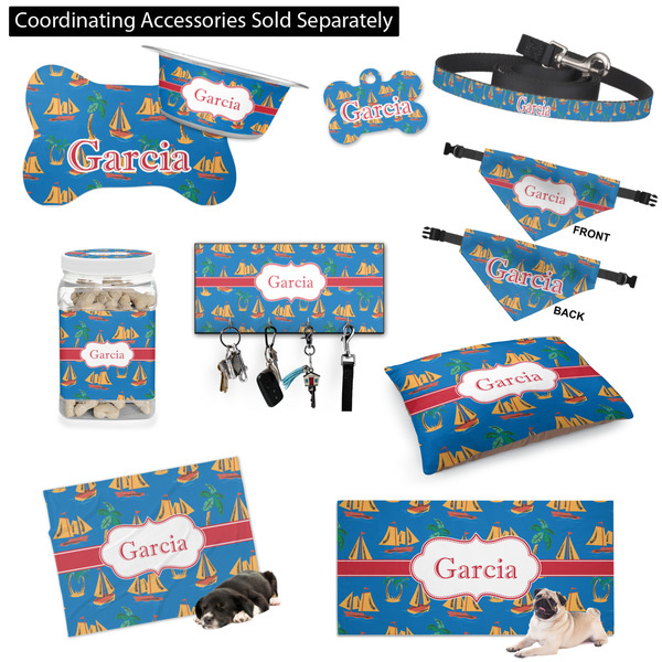 Boats & Palm Trees Customized Pet Accessories