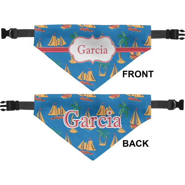 Boats & Palm Trees Pet Bandana Approval