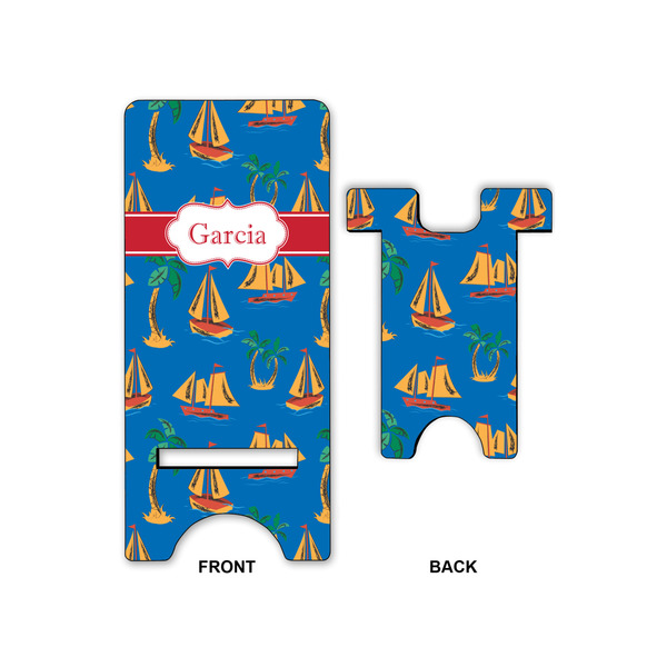 Boats & Palm Trees Phone Stand - Front & Back