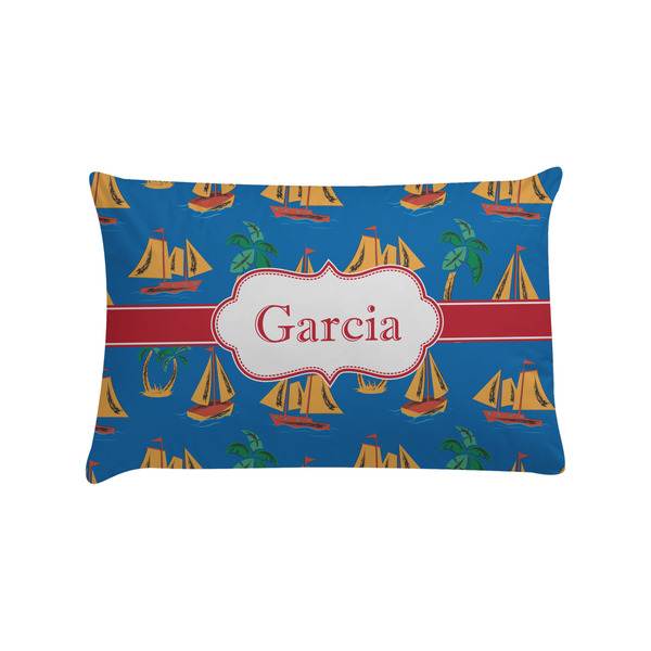 Custom Boats & Palm Trees Pillow Case - Standard (Personalized)