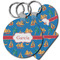 Boats & Palm Trees Plastic Keychains