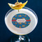 Boats & Palm Trees Printed Drink Topper - Medium - In Context