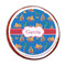 Boats & Palm Trees Printed Icing Circle - Medium - On Cookie