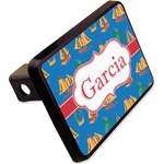 Boats & Palm Trees Rectangular Trailer Hitch Cover - 2" (Personalized)