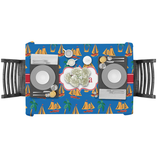 Boats & Palm Trees Rectangular Tablecloths - LIFESTYLE