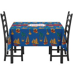 Boats & Palm Trees Tablecloth (Personalized)