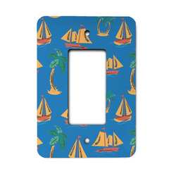Boats & Palm Trees Rocker Style Light Switch Cover - Single Switch