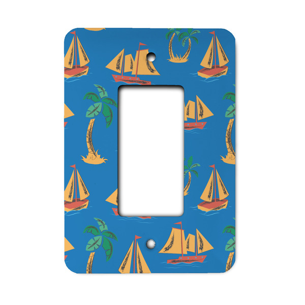 Custom Boats & Palm Trees Rocker Style Light Switch Cover