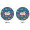 Boats & Palm Trees Round Linen Placemats - APPROVAL (double sided)