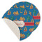 Boats & Palm Trees Round Linen Placemats - MAIN (Single Sided)