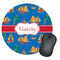 Boats & Palm Trees Round Mouse Pad