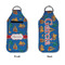Boats & Palm Trees Sanitizer Holder Keychain - Large APPROVAL (Flat)