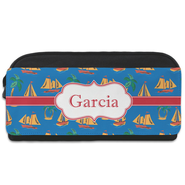 Custom Boats & Palm Trees Shoe Bag (Personalized)