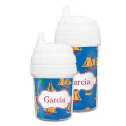 Boats & Palm Trees Sippy Cup (Personalized)