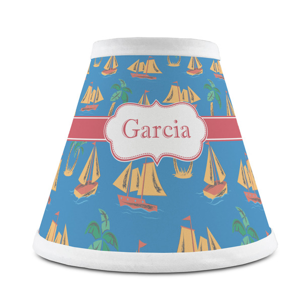 Custom Boats & Palm Trees Chandelier Lamp Shade (Personalized)