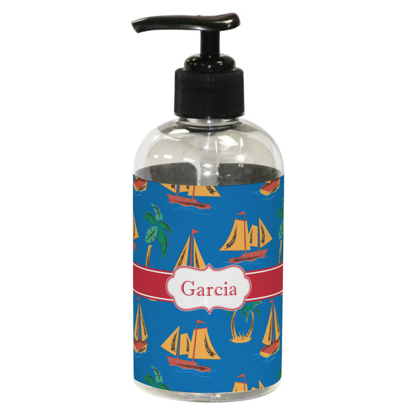 Boats & Palm Trees Small Soap/Lotion Bottle