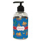 Boats & Palm Trees Plastic Soap / Lotion Dispenser (8 oz - Small - Black) (Personalized)