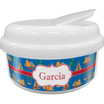 Boats & Palm Trees Snack Container (Personalized)