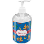 Boats & Palm Trees Acrylic Soap & Lotion Bottle (Personalized)