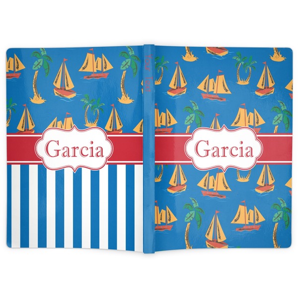 Boats & Palm Trees Soft Cover Journal - Apvl