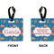 Boats & Palm Trees Square Luggage Tag (Front + Back)