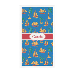 Boats & Palm Trees Guest Paper Towels - Full Color - Standard (Personalized)