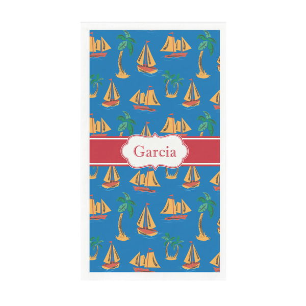 Custom Boats & Palm Trees Guest Towels - Full Color - Standard (Personalized)