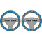 Boats & Palm Trees Steering Wheel Cover- Front and Back