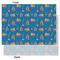 Boats & Palm Trees Tissue Paper - Lightweight - Large - Front & Back